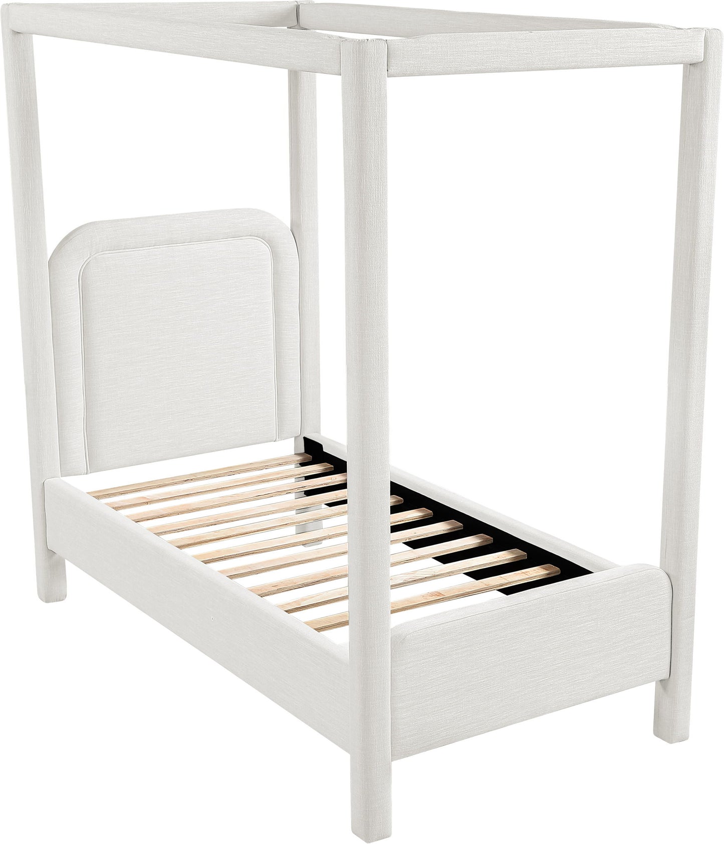 Salina - Linen Textured Fabric Upholstered Bed