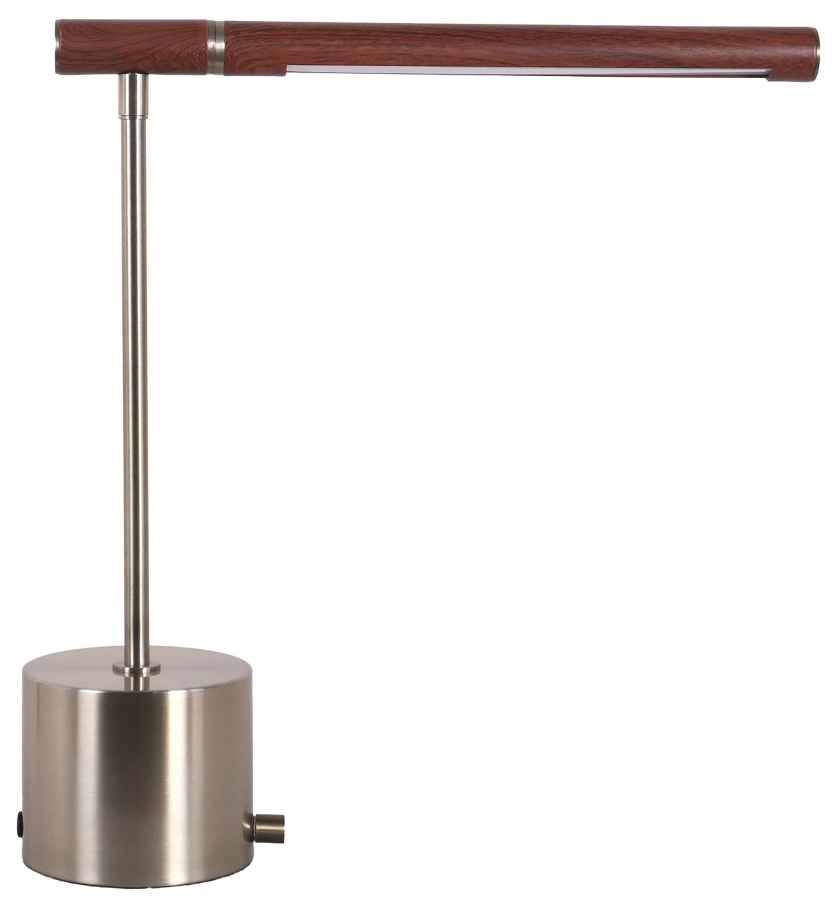 Walnut Horizon - 17 X 15 - Usb-C Charging, Metal Accent Lamp (Set of 2) - Antique Brass