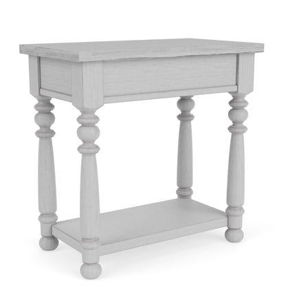 Winston - Chairside Table - Aged Cotton