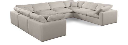 Comfy - 8 Piece Linen Modular Sectional