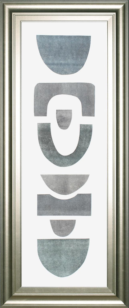18x42 Neutral Totems VIII By Rob Delamater - Silver
