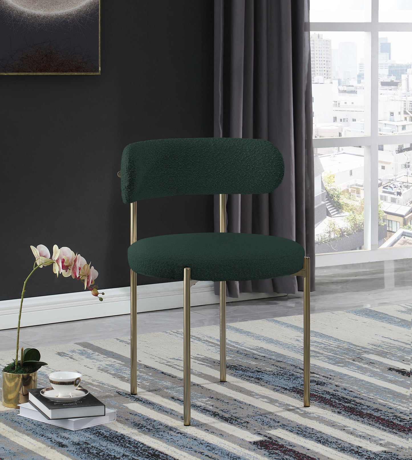 Beacon - Boucle Fabric Dining Chair (Set of 2)