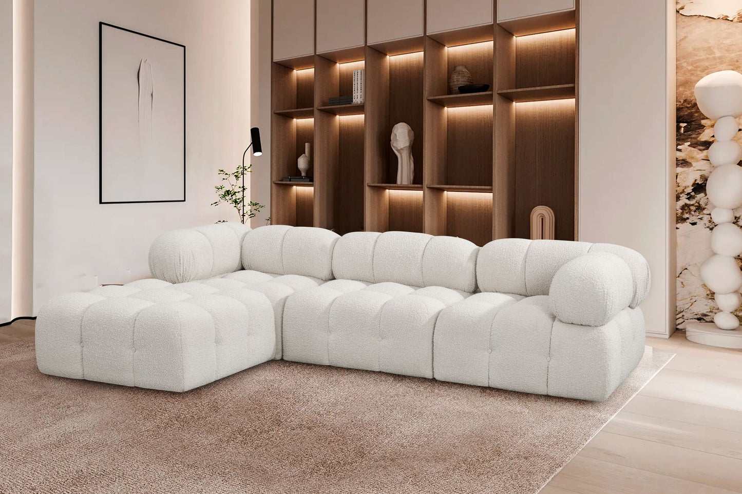 Ames - 4 Piece Fabric Modular Sectional