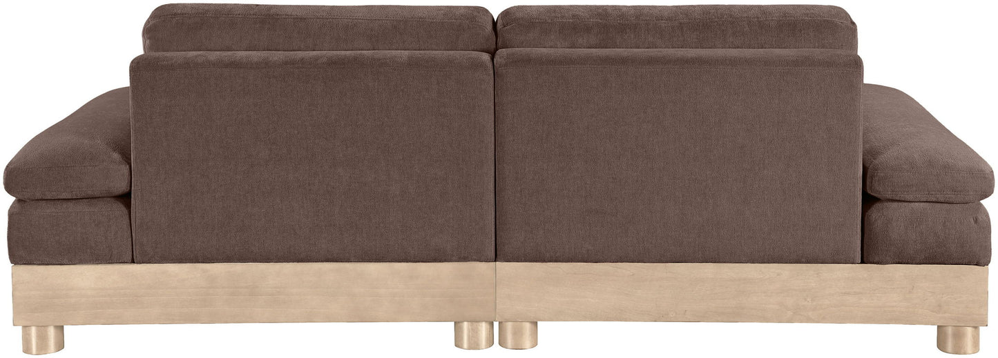 Turin - Chenille Fabric Upholstered Modular Sectional - Brown