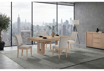 D1248 - 7 Piece Dining Room Set (D1248 Dining Table And 6 DC7 Dining Chairs) - Natural