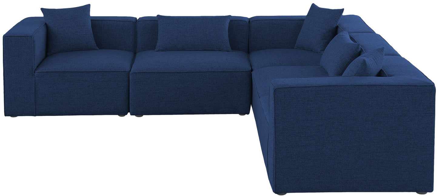 Cube - Linen 5 Piece Modular Corner Sectional