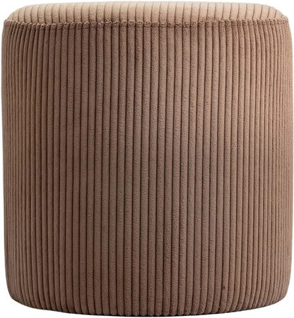 Roy - Round Microsuede Ottoman / Stool