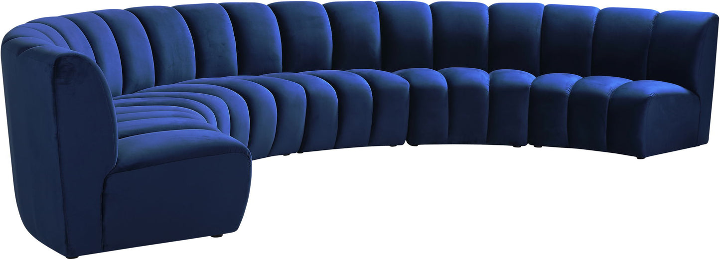 Infinity - 6 Piece Velvet Modular Sectional