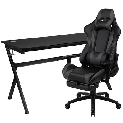 Flash Furniture - 2 Piece X30 Gaming Desk And Chair Set - Black