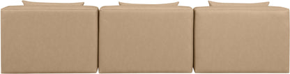 Cube - Modular 3 Piece Armless Sofa - Tan