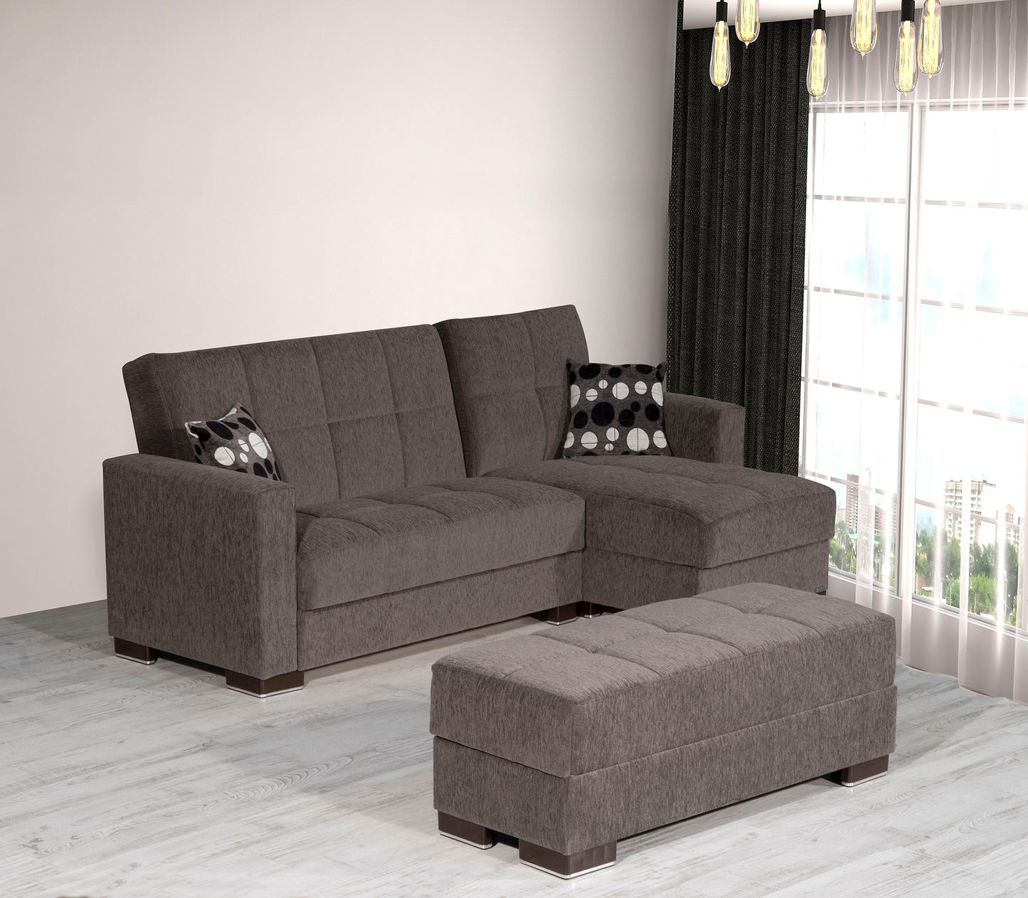 Ottomanson Armada - Upholstered Ottoman With Storage - Chenille