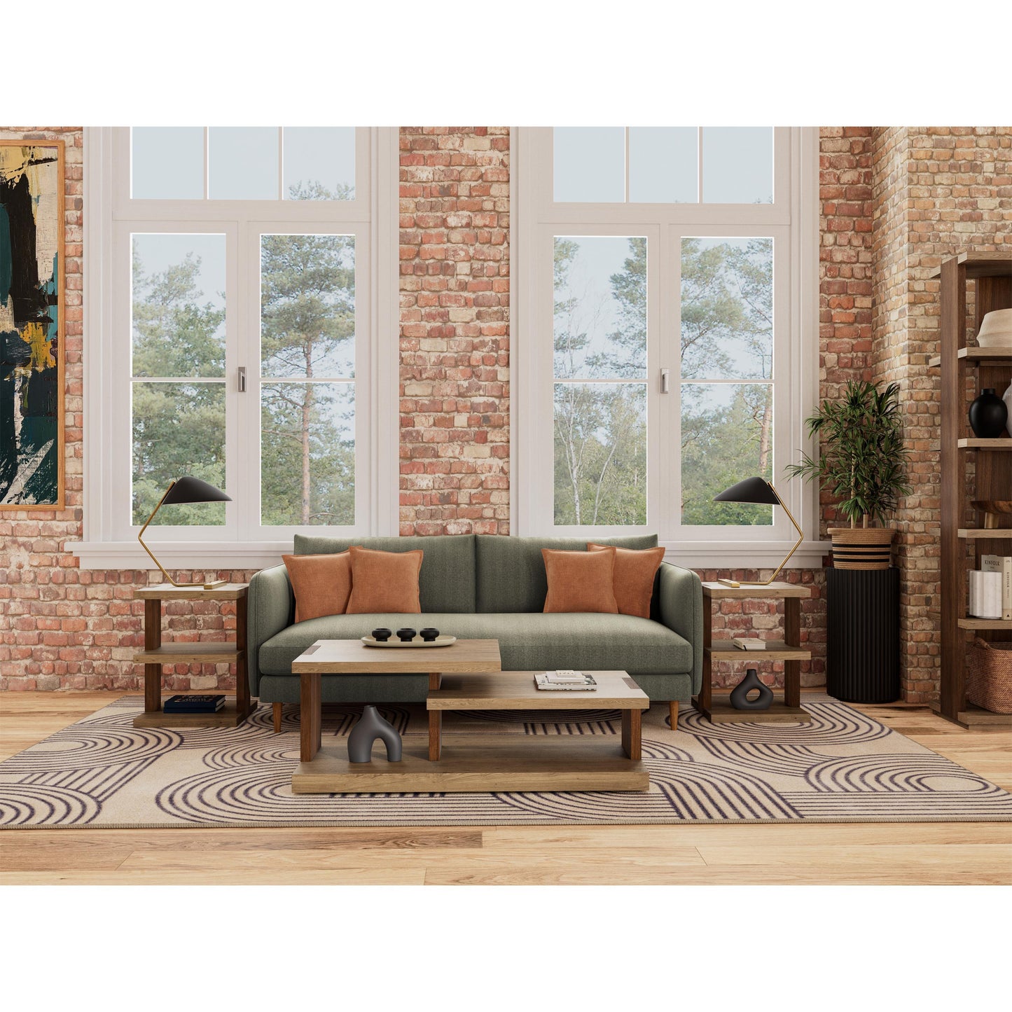 Truett - Chairside Table - Light Brown