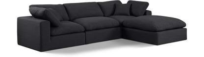 Comfy - 4 Piece Linen Fabric Modular Sectional With Chaise