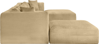 Shaggy - 6 Piece Modular Sectional With 2 Ottomans