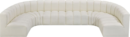 Arc - Faux Leather Modular U-Shaped Sectional