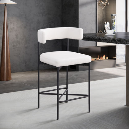 Rivage - Durable Stool With Black Frame (Set of 2)