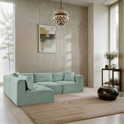 Shaggy - 4 Piece Modular Sectional