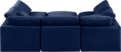 Indulge - Velvet 6 Piece Modular Sectional