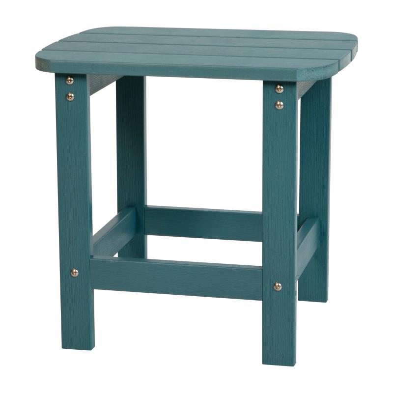 Flash Furniture - Adirondack Side Table - Seafoam Green
