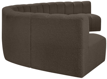 Arc - Boucle Fabric 7 Piece U-Shaped Modular Sofa