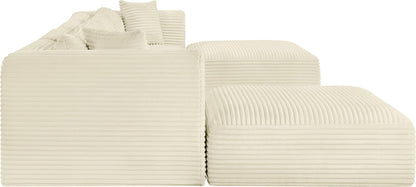 Shaggy - 6 Piece Modular Sectional With 2 Ottomans