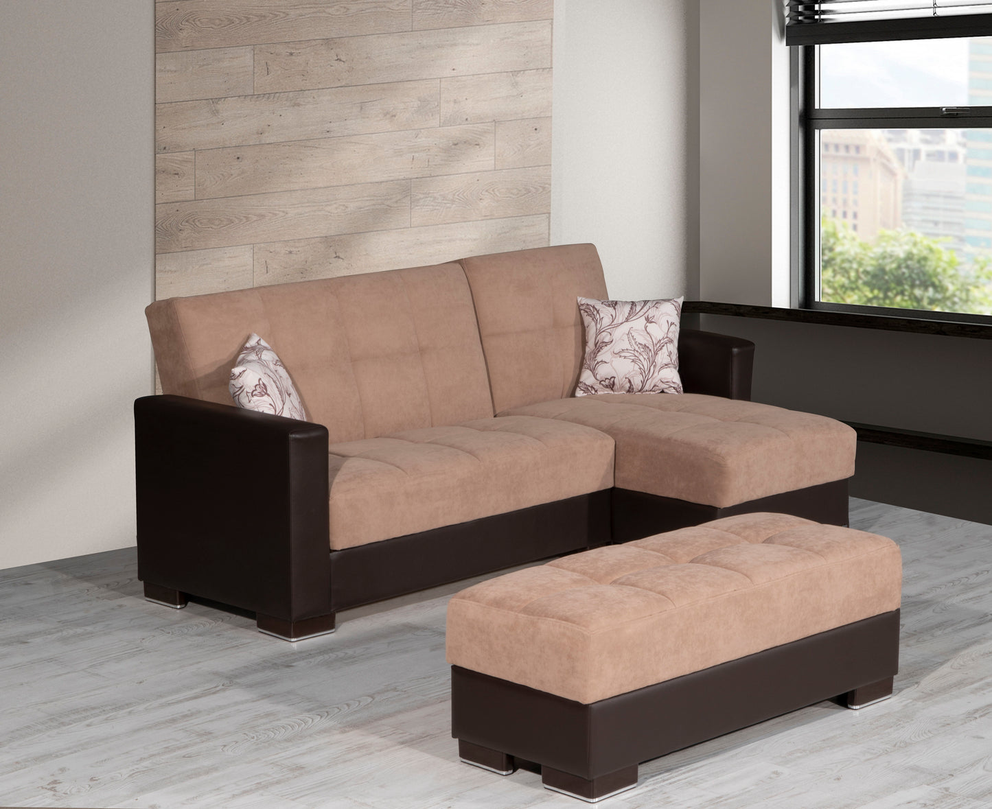 Ottomanson Armada - Upholstered Ottoman With Storage - Chenille