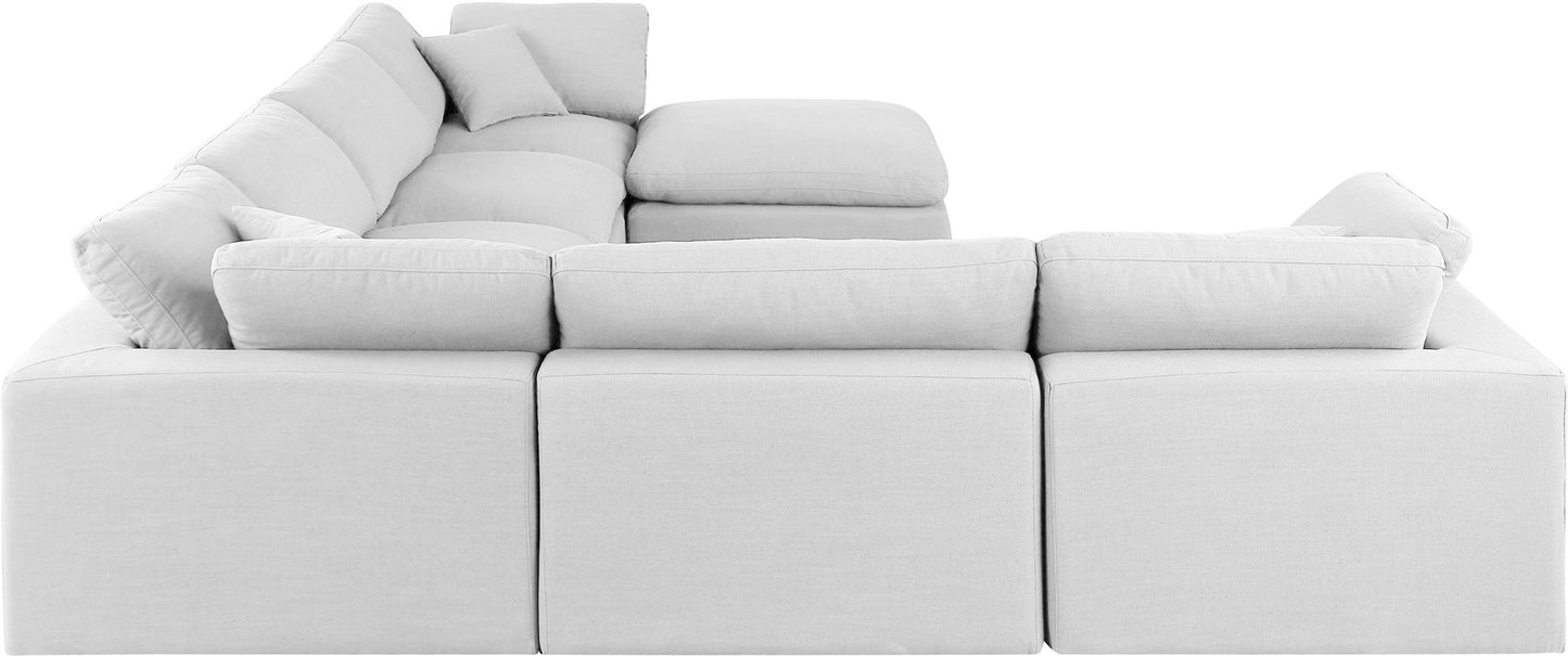 Comfy - 7 Piece Linen Modular Sectional With Chaise