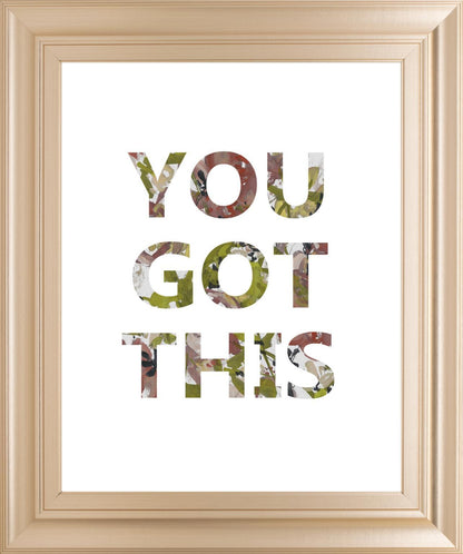 22x26 Empower Flowers III By Jennifer Goldberger - Beige