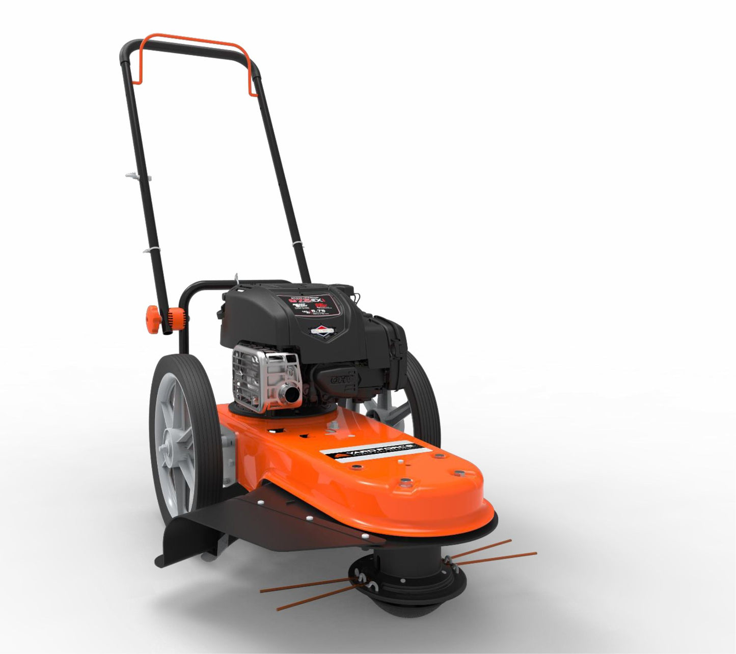 Yard Force - 22” High Wheeled Walk Behind Gas Trimmer - Orange