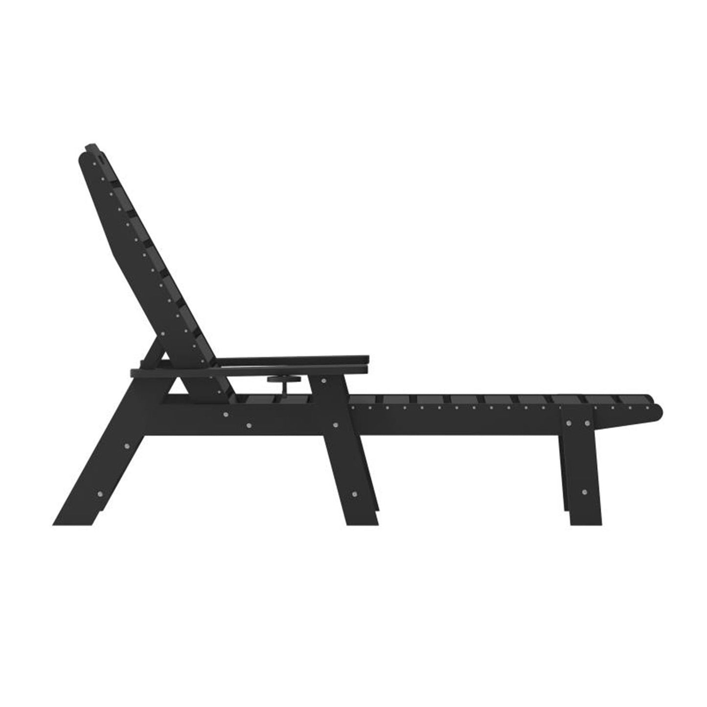 Flash Furniture - Adjustable Lounge Chair - Black