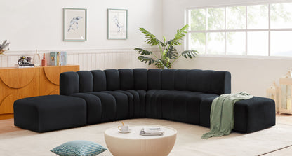 Arc - Velvet 6 Piece Corner Modular Sofa