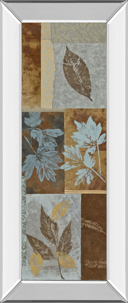 Fusion Panel I By Jeni Lee - Mirror Framed Print Wall Art - Light Brown