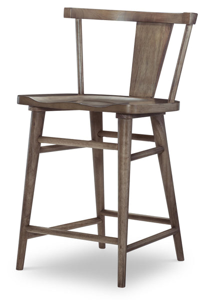 XXX's And OOO's - Counter Height Splat Back Chair (Set of 2)