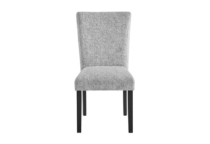 D1319 - 9 Piece Dining Room Set (Dining Table And 8 Dining Chair) - Black / Light Gray