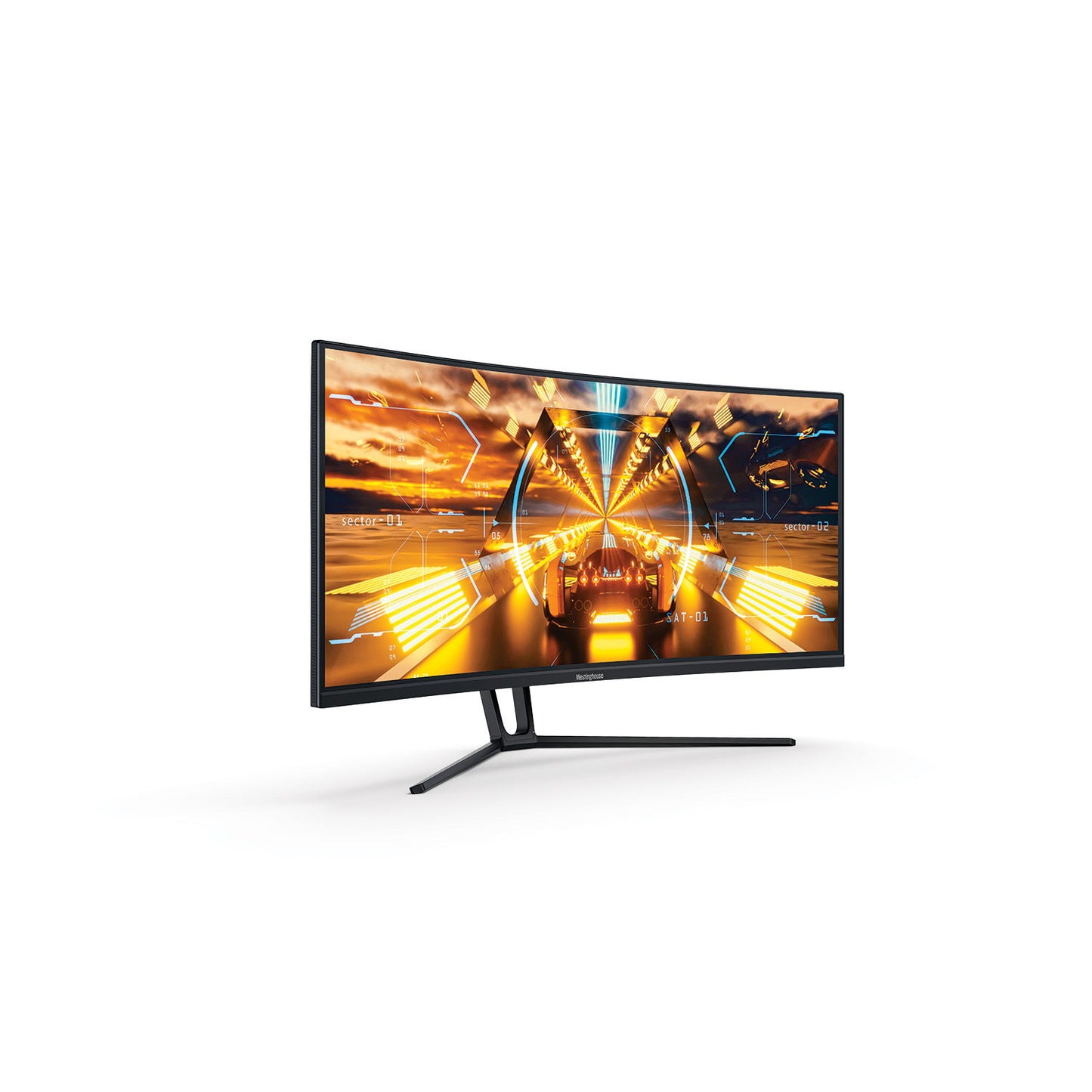 Westinghouse, 34" Curved Gaming Monitor, 144Hz, 2xHDMI/1xDP/2xUSB-C - Black