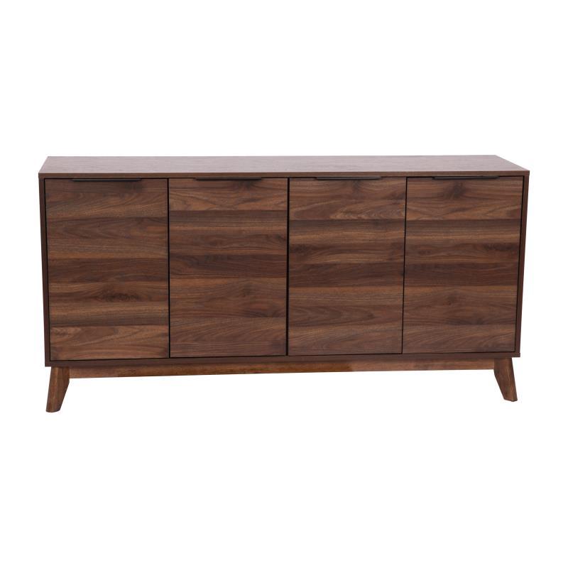 Flash Furniture - 60" 4 Door TV Stand - Walnut