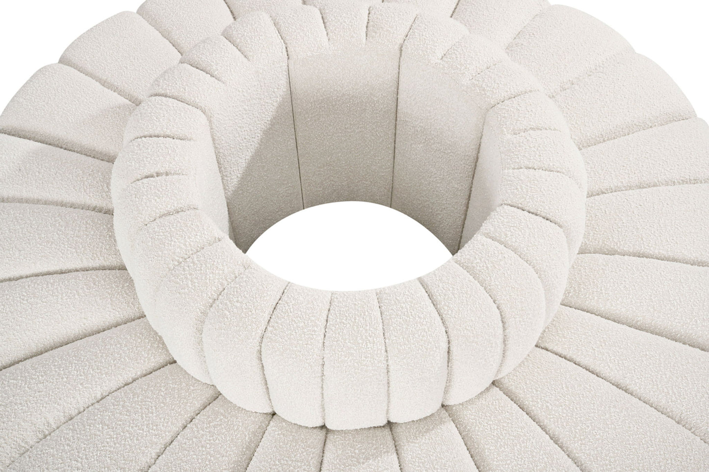 Arc - Boucle Fabric 8 Piece Round Modular Sofa