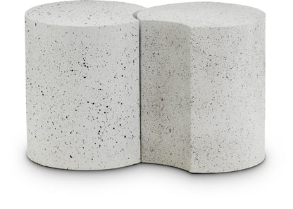 Dimple - 2 Piece Modular End Table - Terazzo Finish