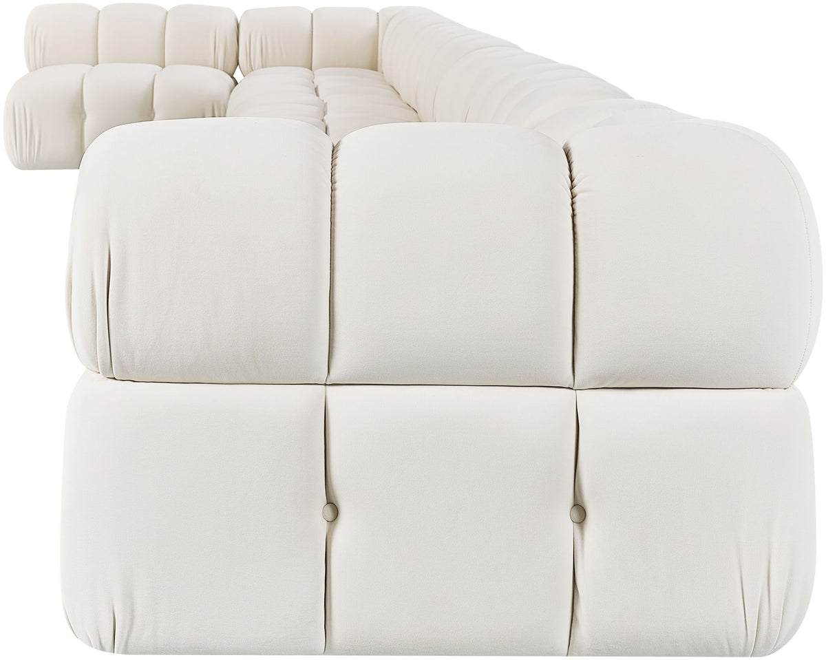 Orin - Velvet Performance Fabric Upholstered 8 Piece L-Shaped Sectional