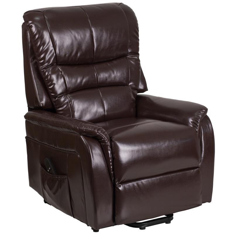 Flash Furniture - Leather Lift Power Recliner - Brown