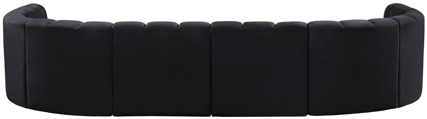 Arc - Velvet Modular U-Shaped Sectional