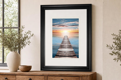 34x40 Dusk Escape By Natalie Carpentieri - Light Blue