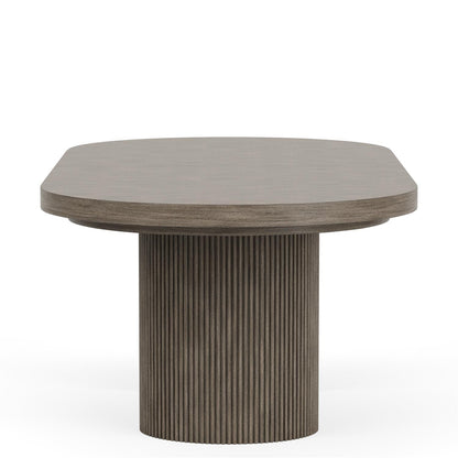 Sariel - Double Pedestal Dining Table - Dark Brown