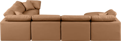 Indulge - Faux Leather 7 Piece Modular Sectional