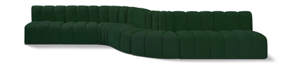Arc - Boucle Fabric 8 Piece Curved Modular Sofa