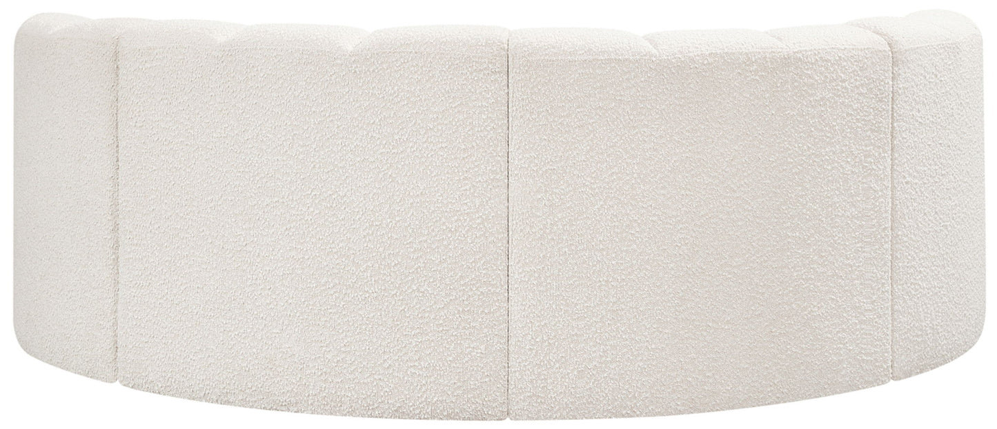 Arc - Boucle Fabric 4 Piece U-Shaped Modular Sofa