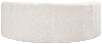 Arc - Boucle Fabric 4 Piece U-Shaped Modular Sofa