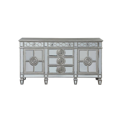 Varian - 36" Server - Mirrored & Antique Platinum