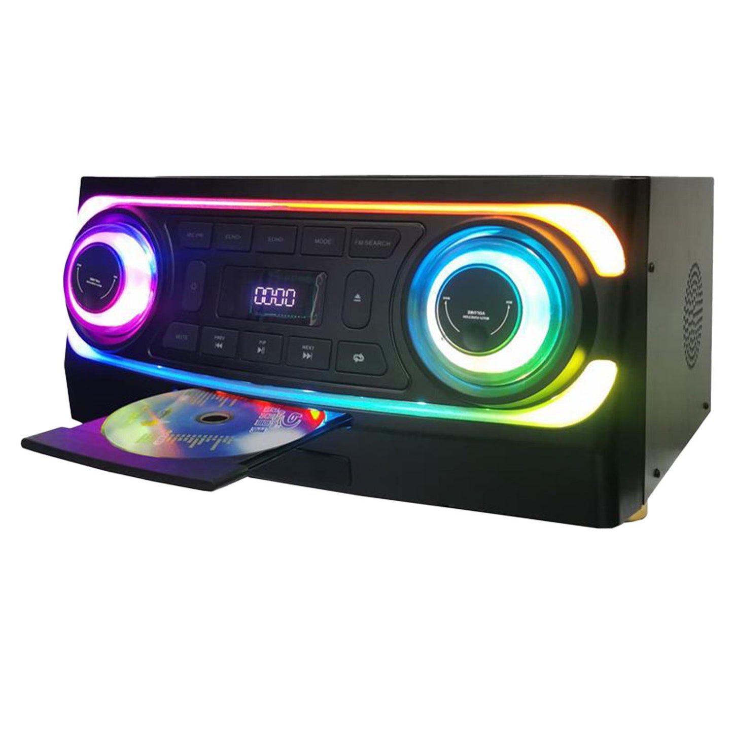 Gemini - Home Audio/Karaoke System, With Light Effects, 6000W IPP - Black