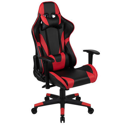 Flash Furniture - 2 Piece X20 Premium Gaming Chair With XL Gaming Desk Set - Black / Red